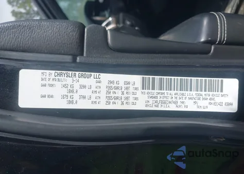 2014 Jeep Grand Cherokee Limited из США, поврежденный, VIN 1C4RJFBG6EC447469